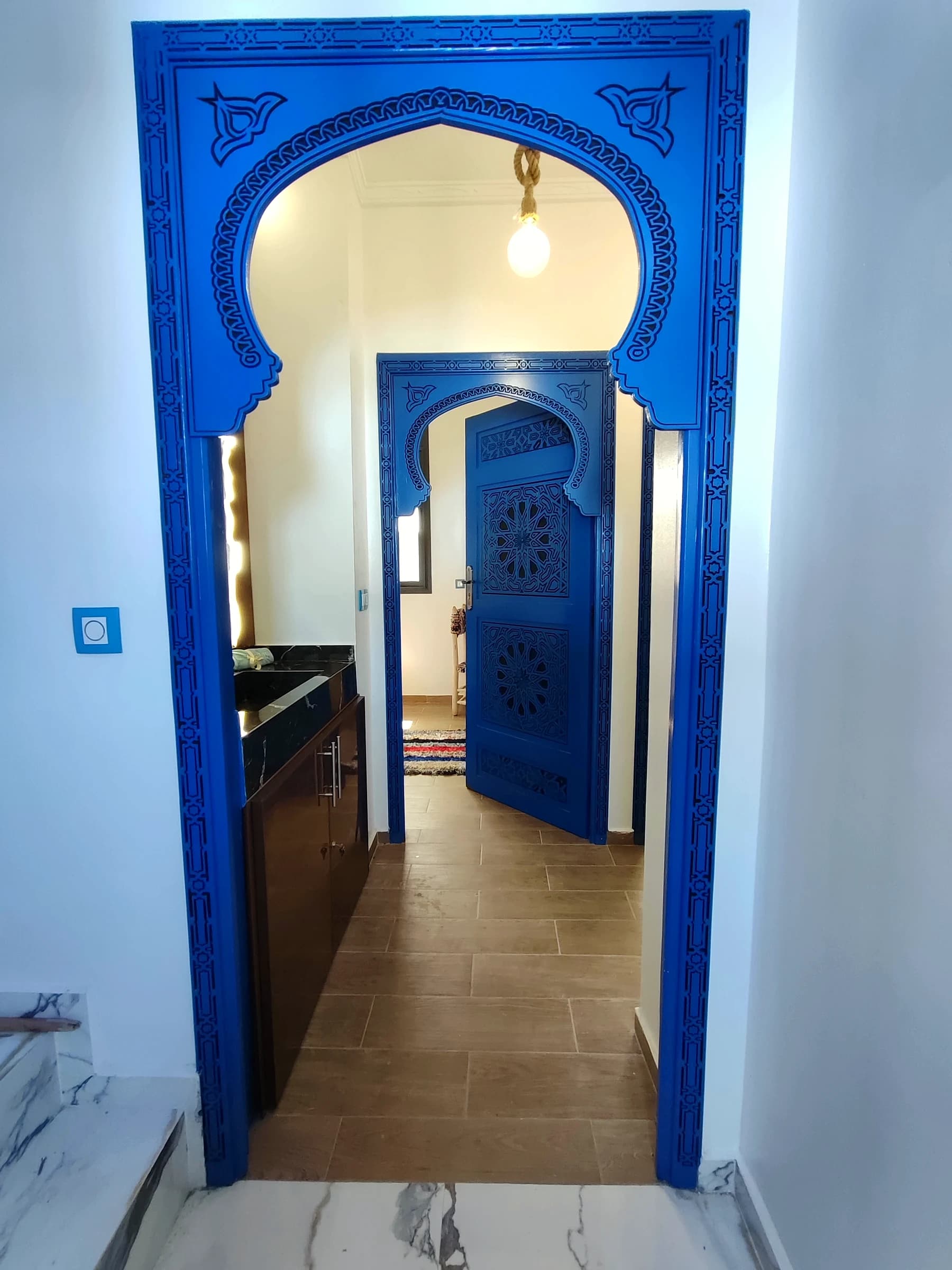 A corner of the Blue Pearl house